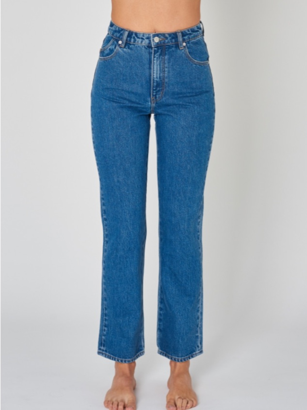 ROLLA'S The Original High-Rise Straight Leg Jeans - Ashley Blue
